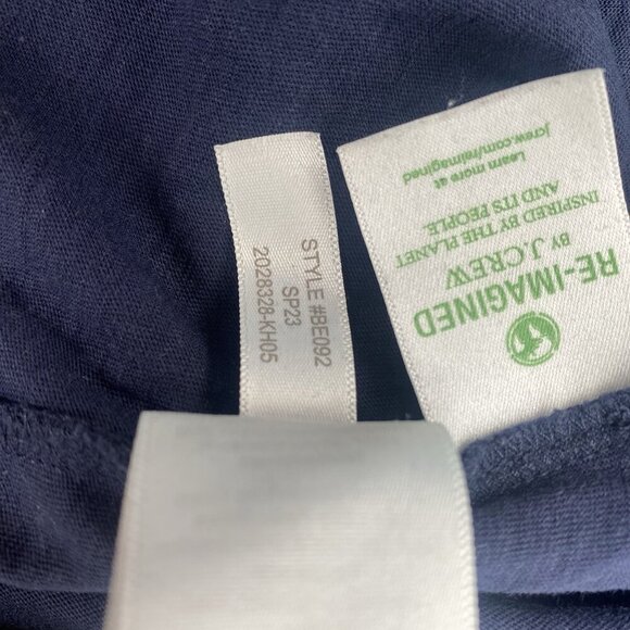 J. Crew Women's XL Blue Slub Cotton Tee  Graphic T Shirt BE092 Christian Academy - Picture 7 of 8